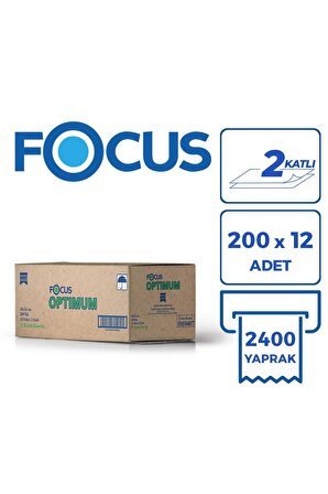 Focus Optimum Z Katlama Kağıt Havlu 20 cm. x 24 cm. 2 Koli (24 Paket) (5050407)